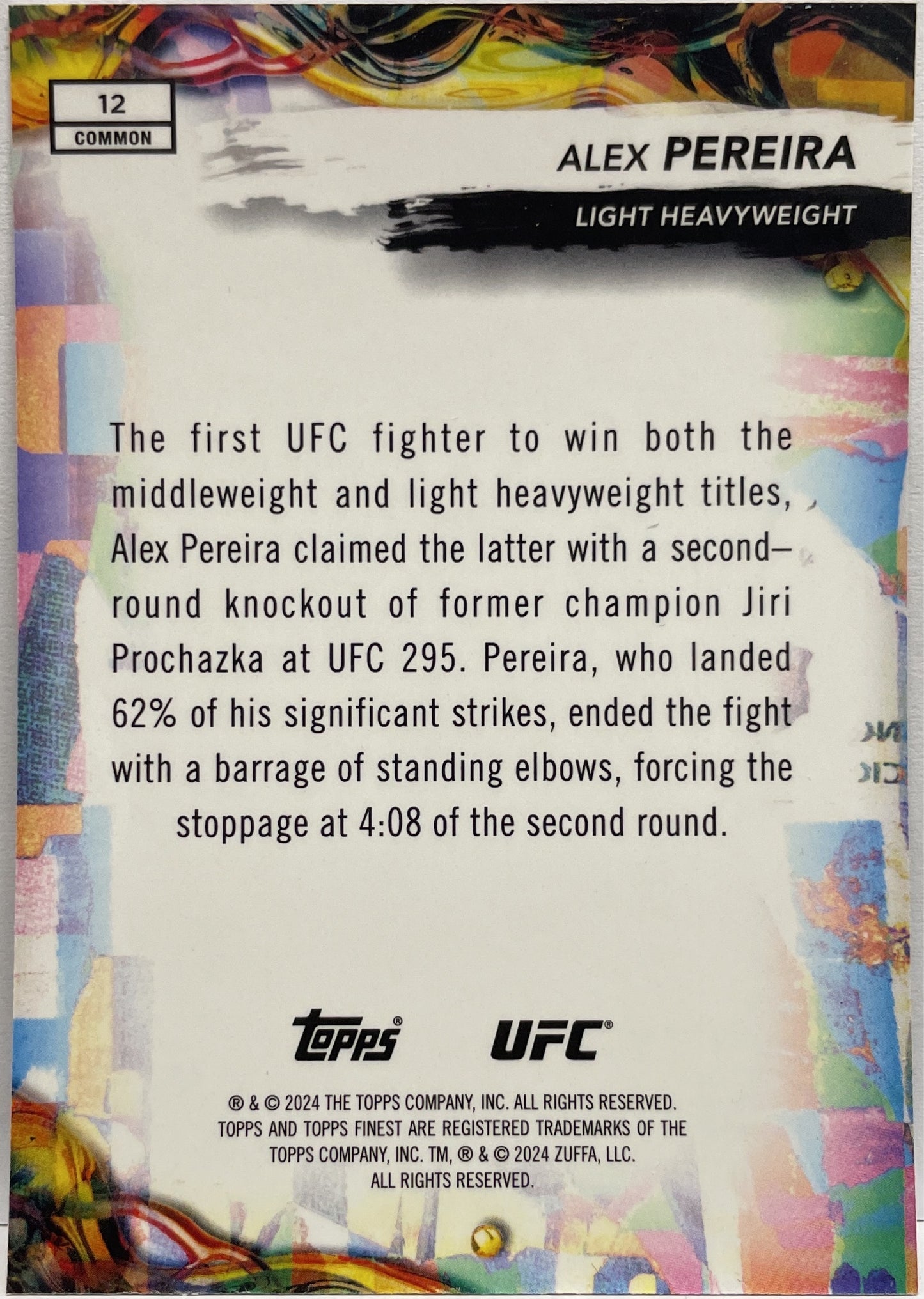 Mancolista-Set Base & Insets & Refractor-Topps Finest UFC 2024