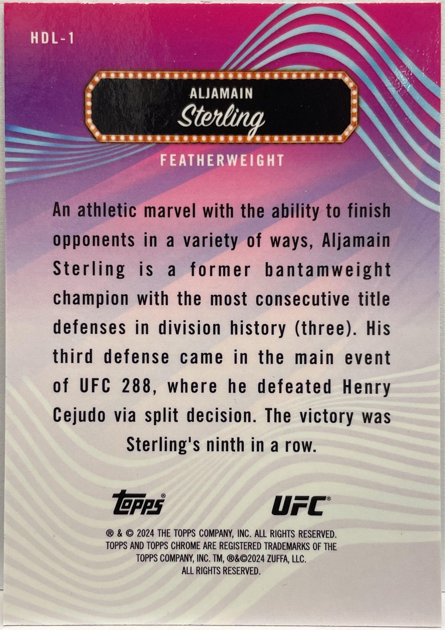 Mancolista-Set Base & Insets & Refractor-Topps Finest UFC 2024