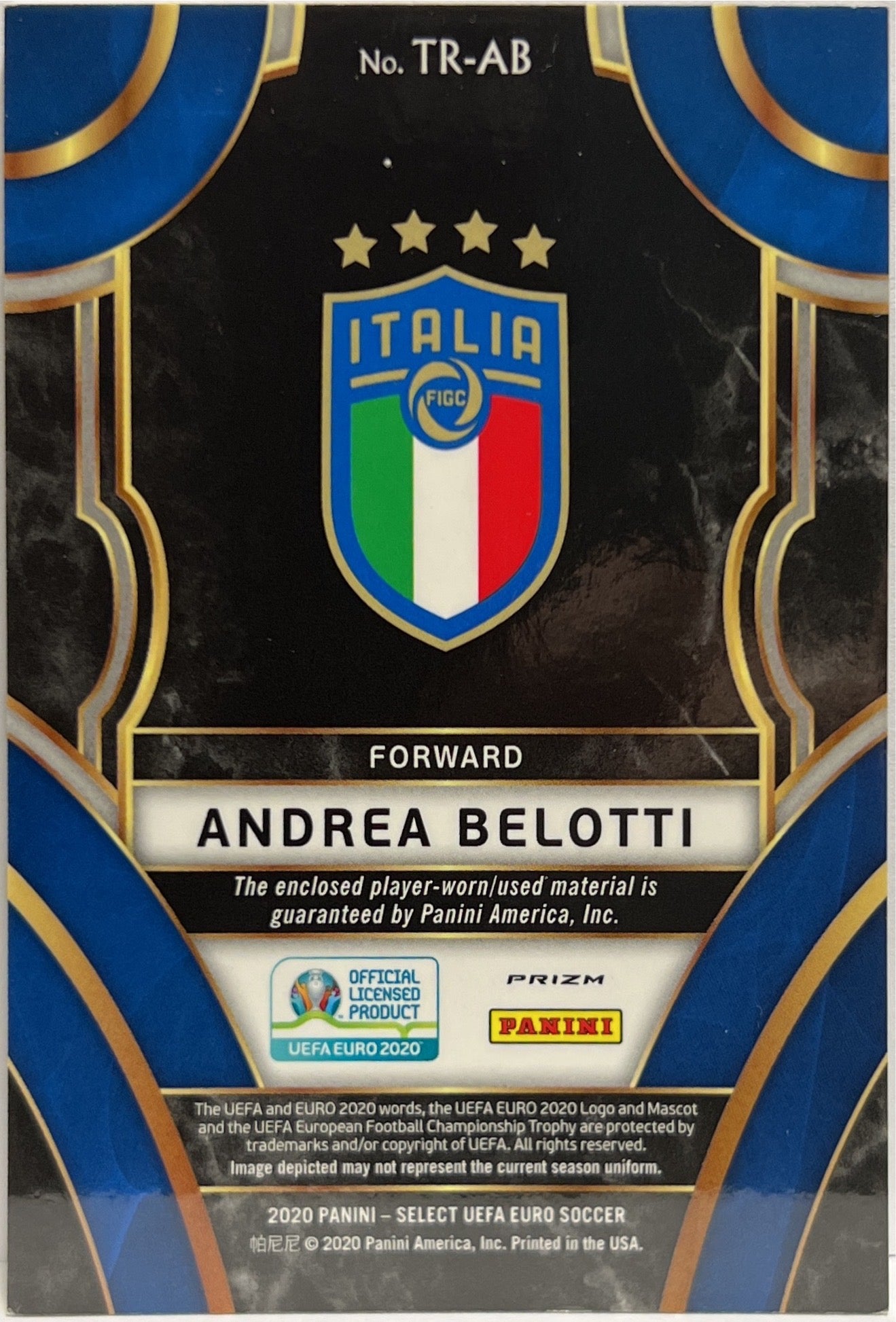 Andrea Belotti Patch Triumph Select Uefa Euro 2020