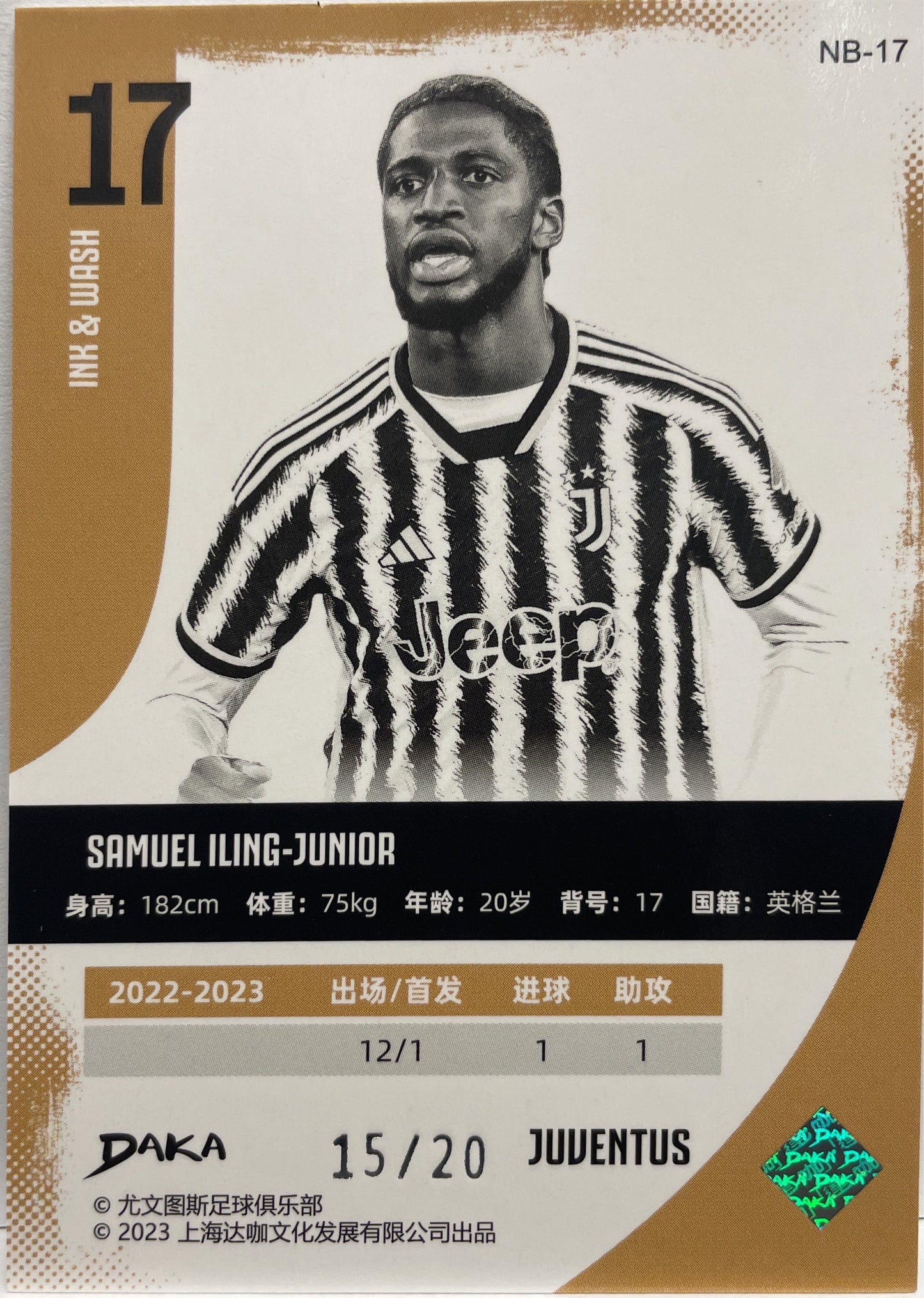 Samuel Iling Junior 15/20 Daka Juventus 2023/24