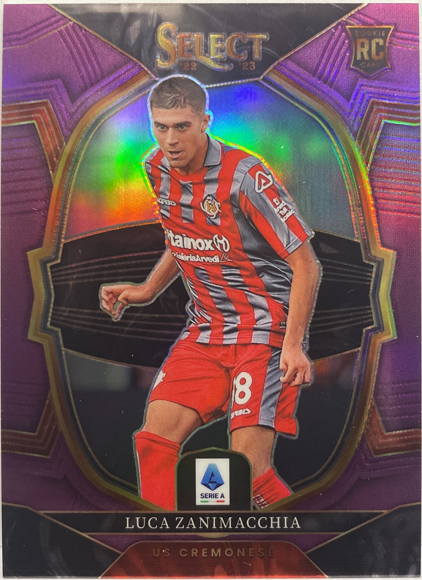 Luca Zanimacchia 28/49 Rookie Terrace Purple Select Serie A 2022/23