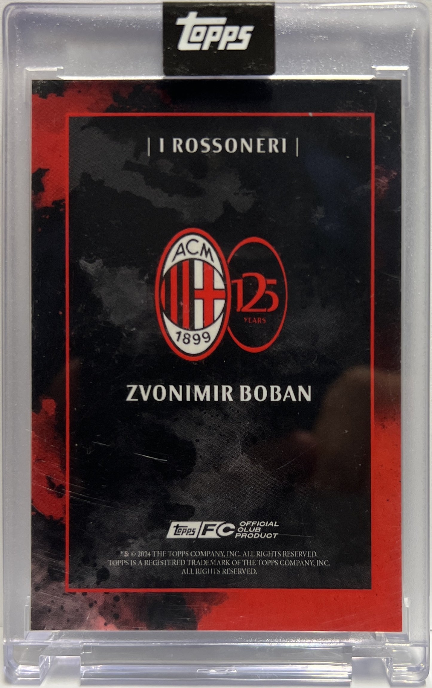 Zvoniir Boban 1/49 Autograph I Rossoneri Topps AC Milan 125 Anniversary 2025