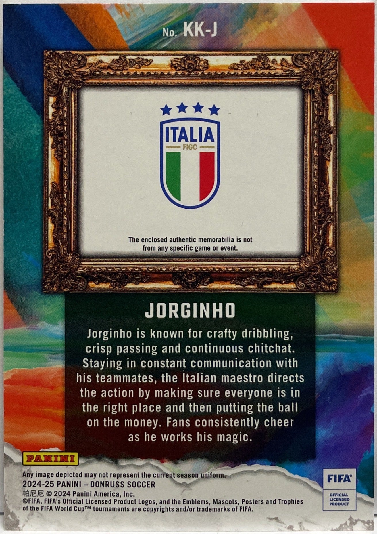 Jorginho Patch Kit Kings Panini Donruss Fifa 2024/25
