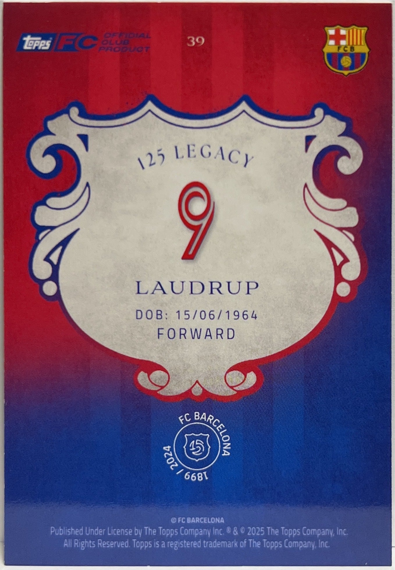 Mancolista-Set Base-Topps Barcelona 125 2024/25