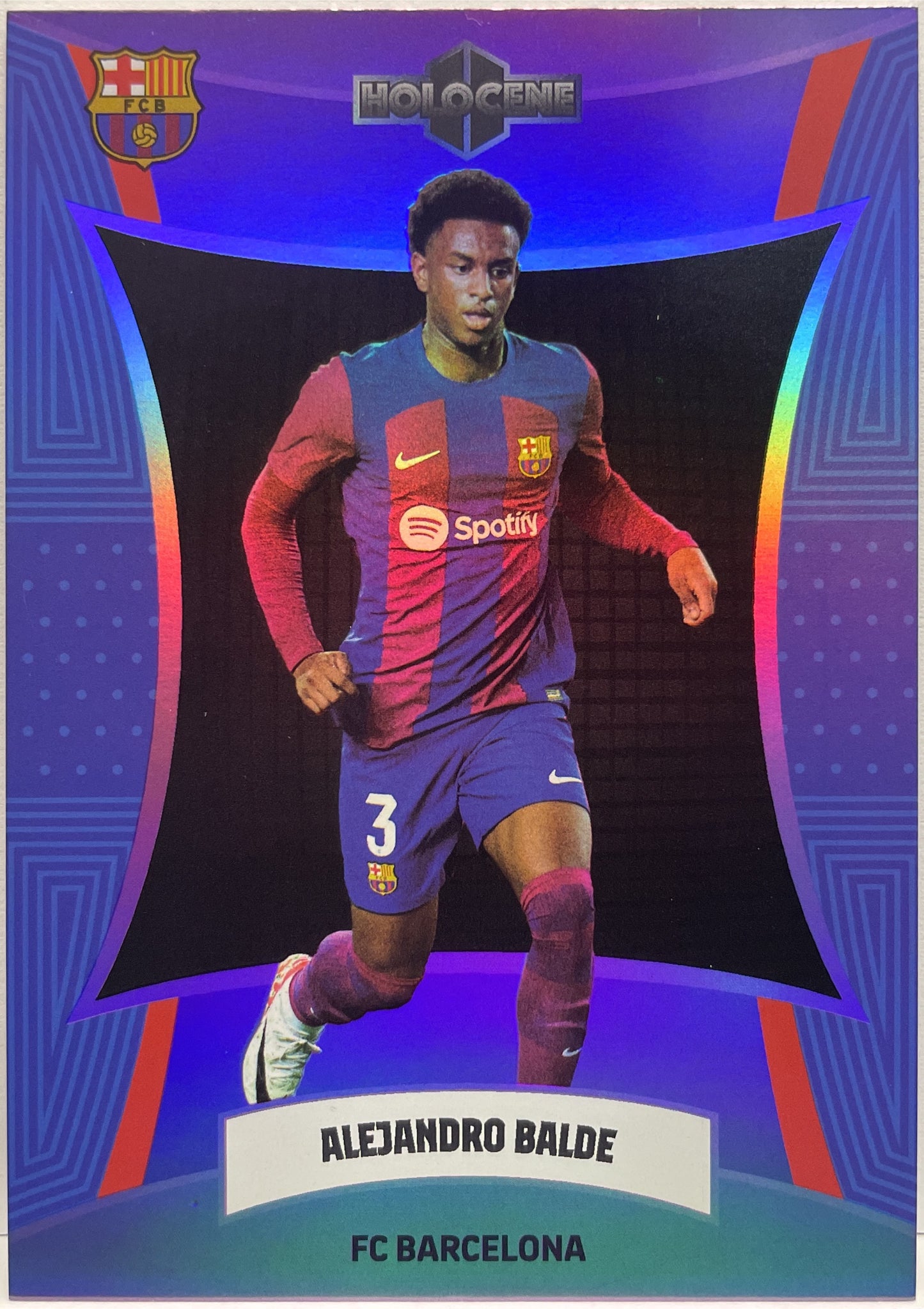 Alejandro Balde 77/99 Holocene Purple Daka Barcelona One & Two 2023/24