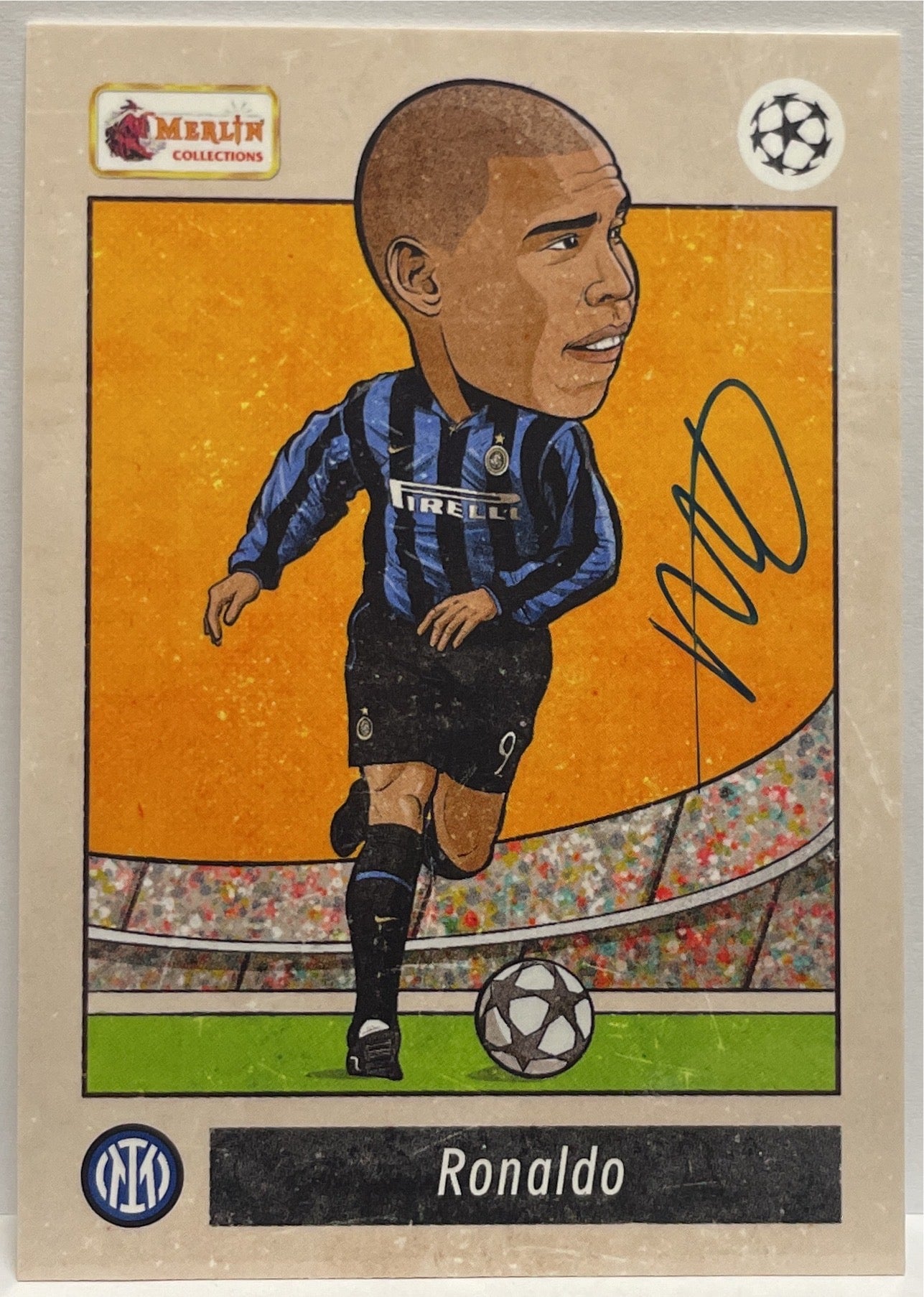 Set Bobble Head Autograph On Card By Pedro Demetriou Topps Merlin Heritage UCC 2023/24