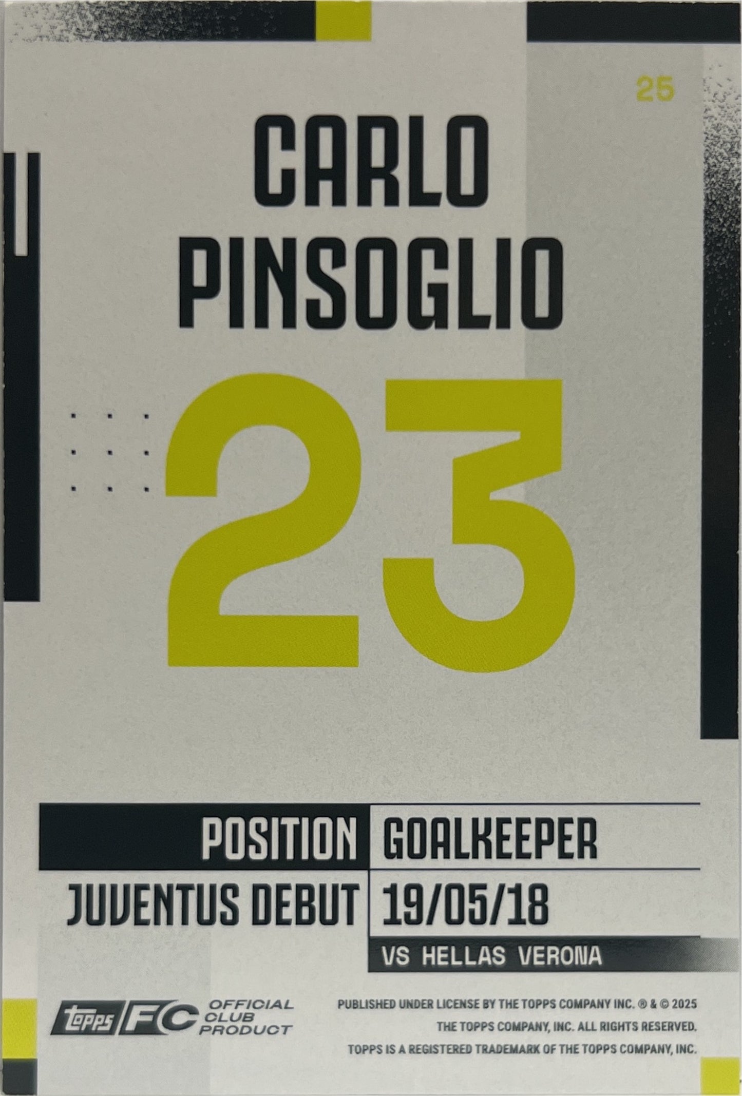 Mancolista-Static Refractor-Topps Juventus Premium Team Set 2024/25