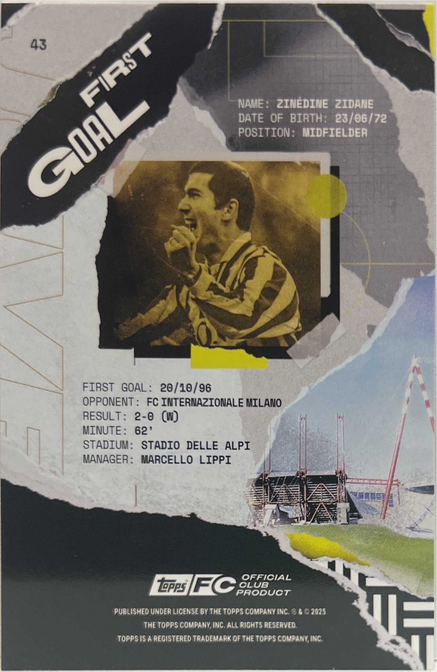 Mancolista-First Goal-Topps Juventus Premium Team Set 2024/25