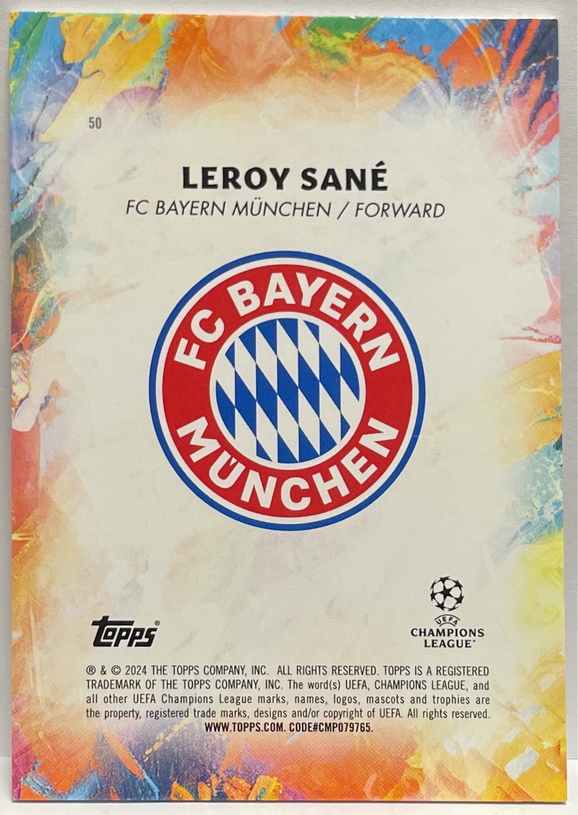 Leroy Sane 45/75 Star Quality Topps Inception 2023/24