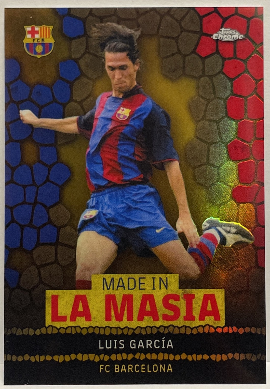 Luis Garcia 31/50 Made In La Masia Gold Topps Chrome FC Barcelona 2022/23