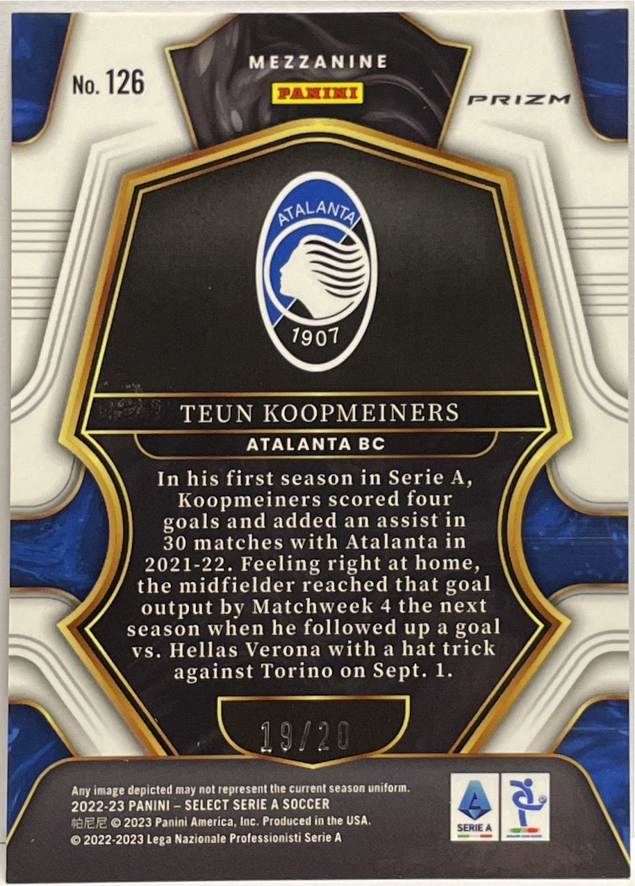 Teun Koopmeiners 19/20 Mezzanine Zebra Select Serie A 2022/23