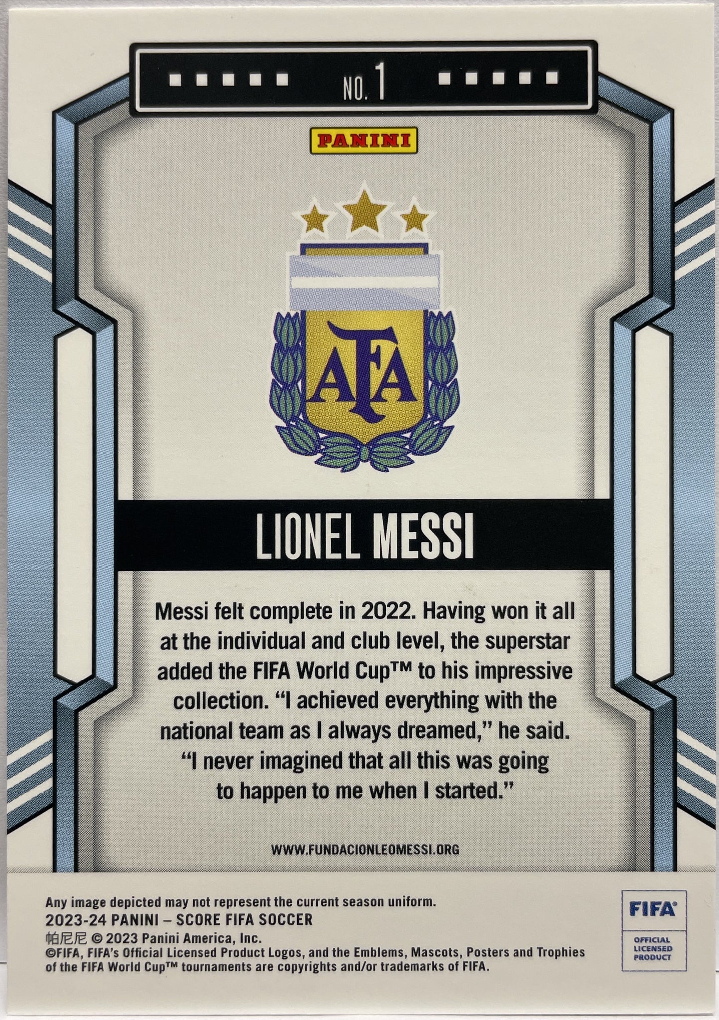 Lionel Messi Score Fifa 2023/24