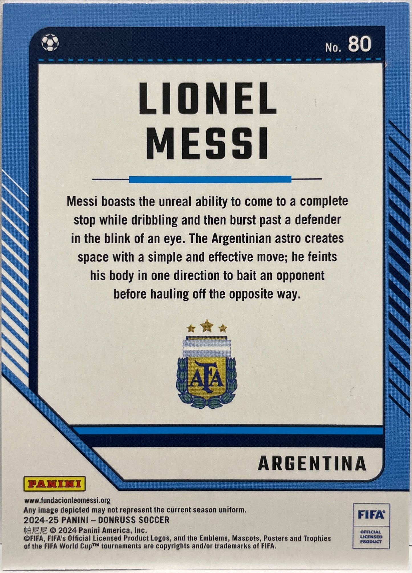 Lionel Messi Donruss Fifa 2024/25