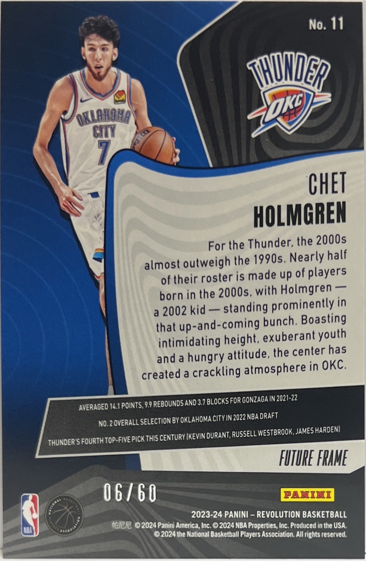 Chet Holmgren 6/60 Revolution Basketball NBA 2023/24