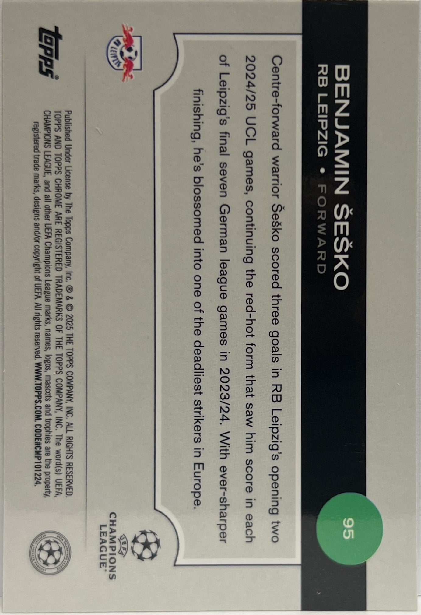 Mancolista-Pulsar Refractors-Topps Chrome UCC 2024/25 Parte 1 (1-100)