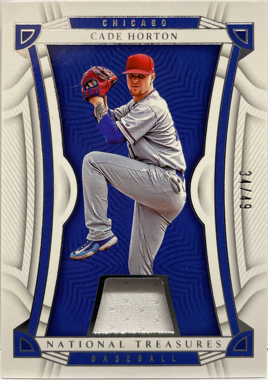 Cade Horton 34/49 Patch National Treasures Baseball 2023