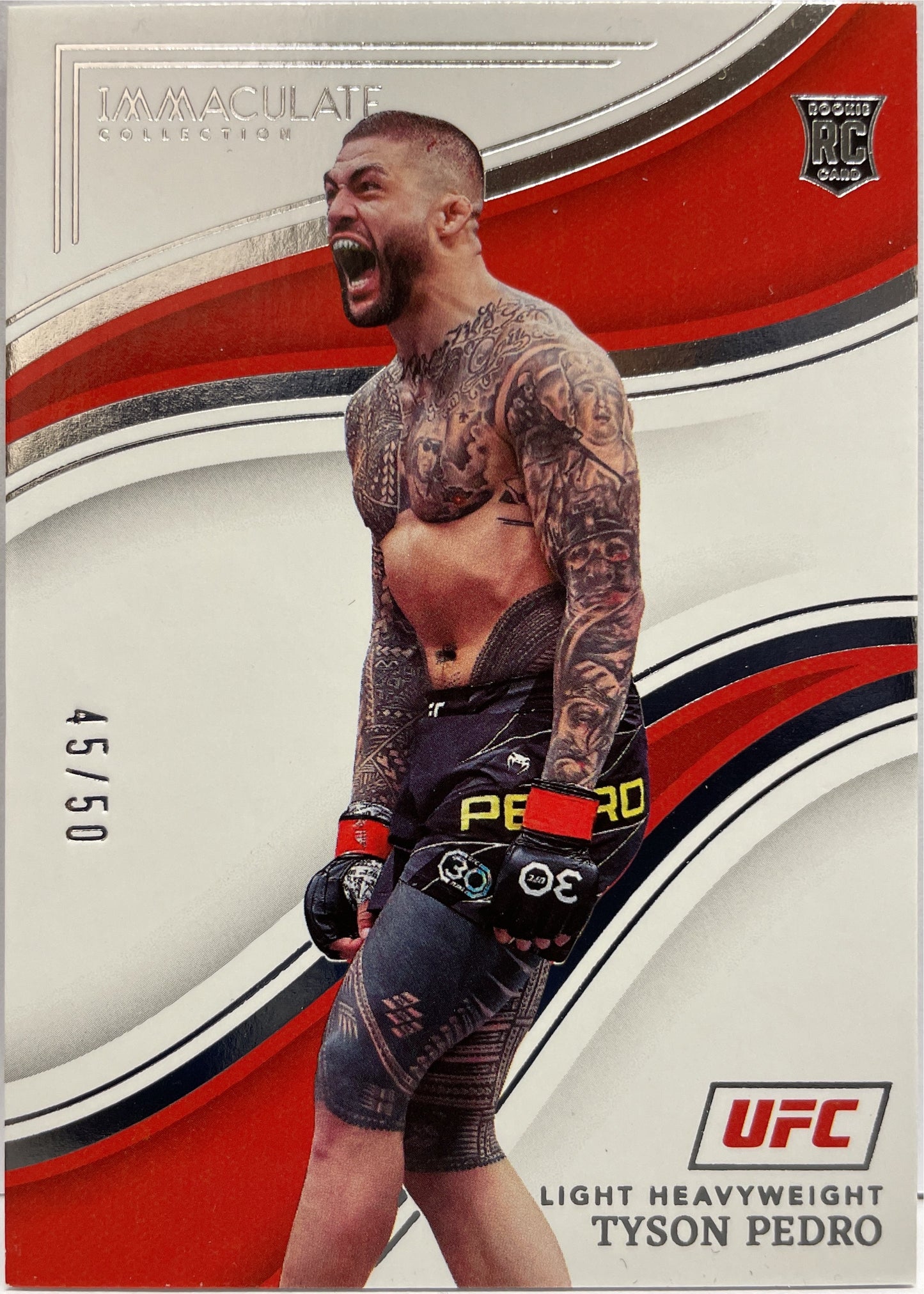 Tyson Pedro 45/50 Rookie Immaculate UFC 2023