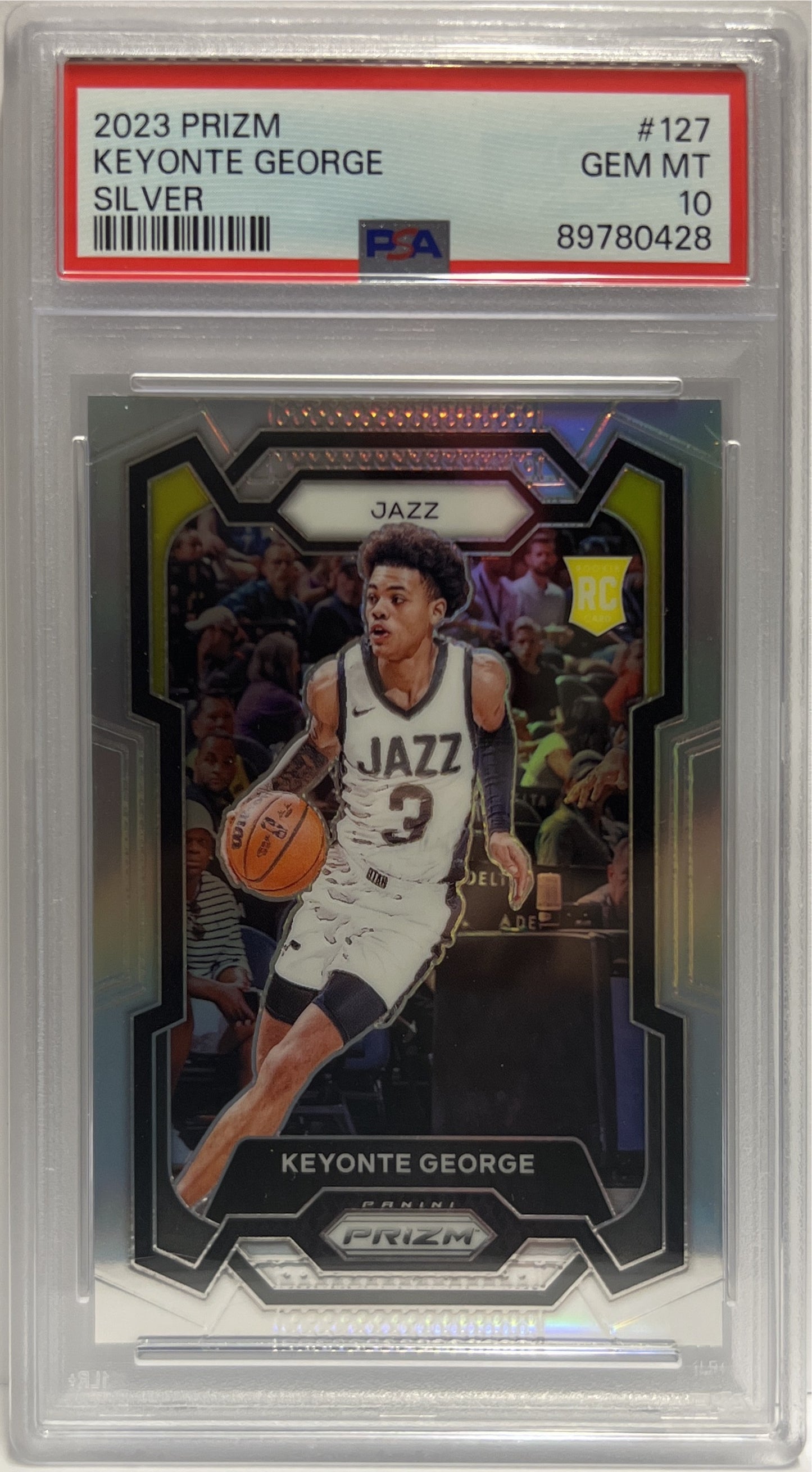 Keyonte George Silver Prizm Basketball NBA 2023/24 PSA 10