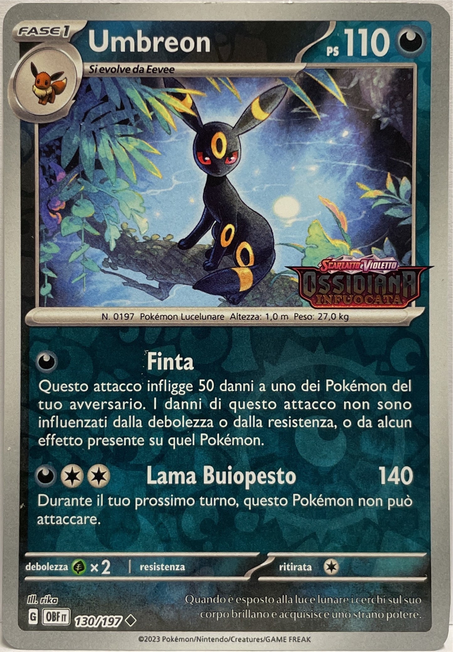 Umbreon 130/197 Stamped Promo G Pokemon OBF it 2023