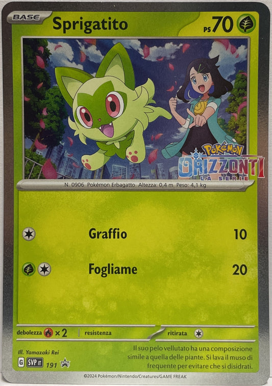 Sprigatito 191 Stamped G Pokemon SVP it 2024