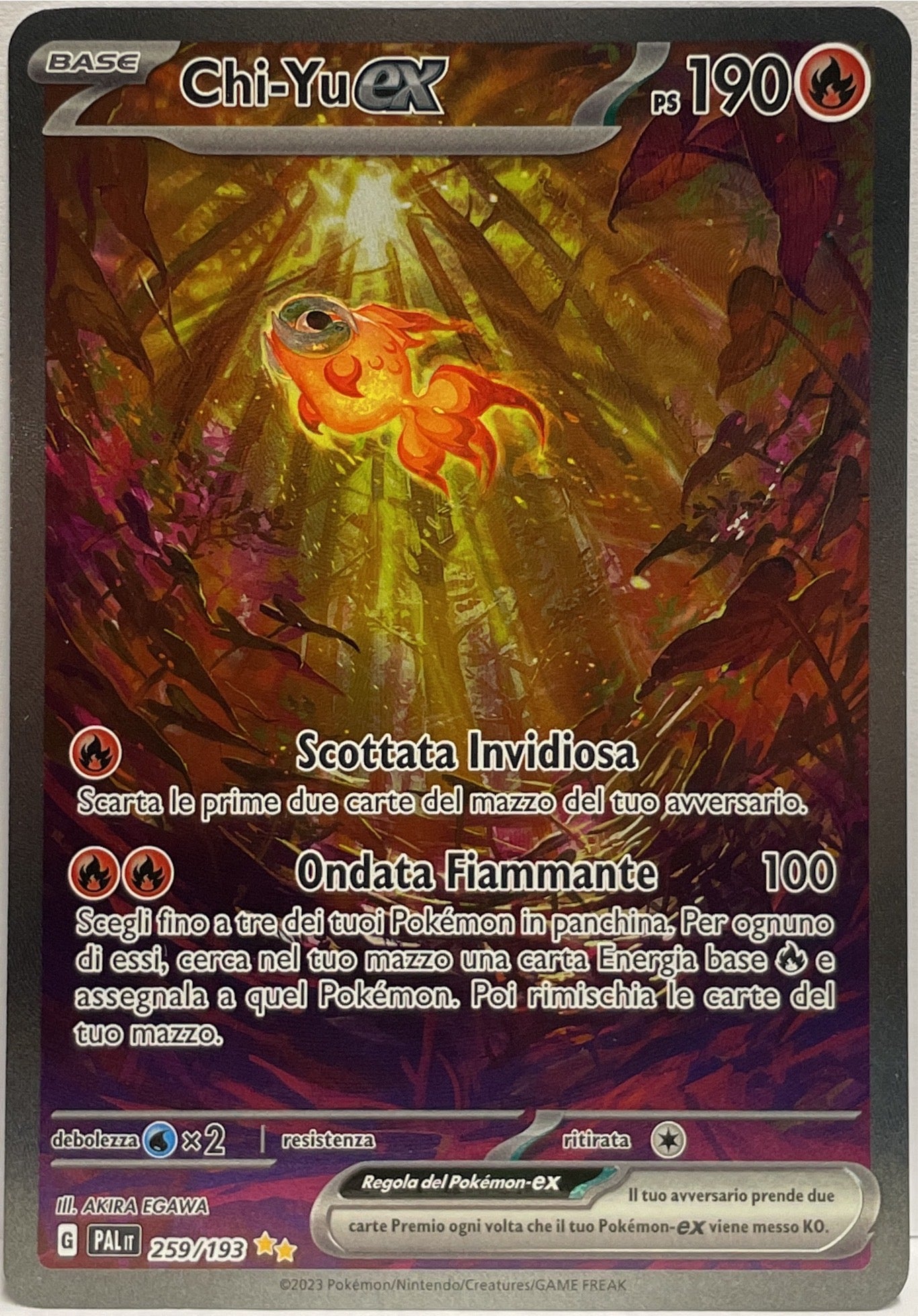 Chi Yu EX 259/193 G Pokemon PAL ITA 2023