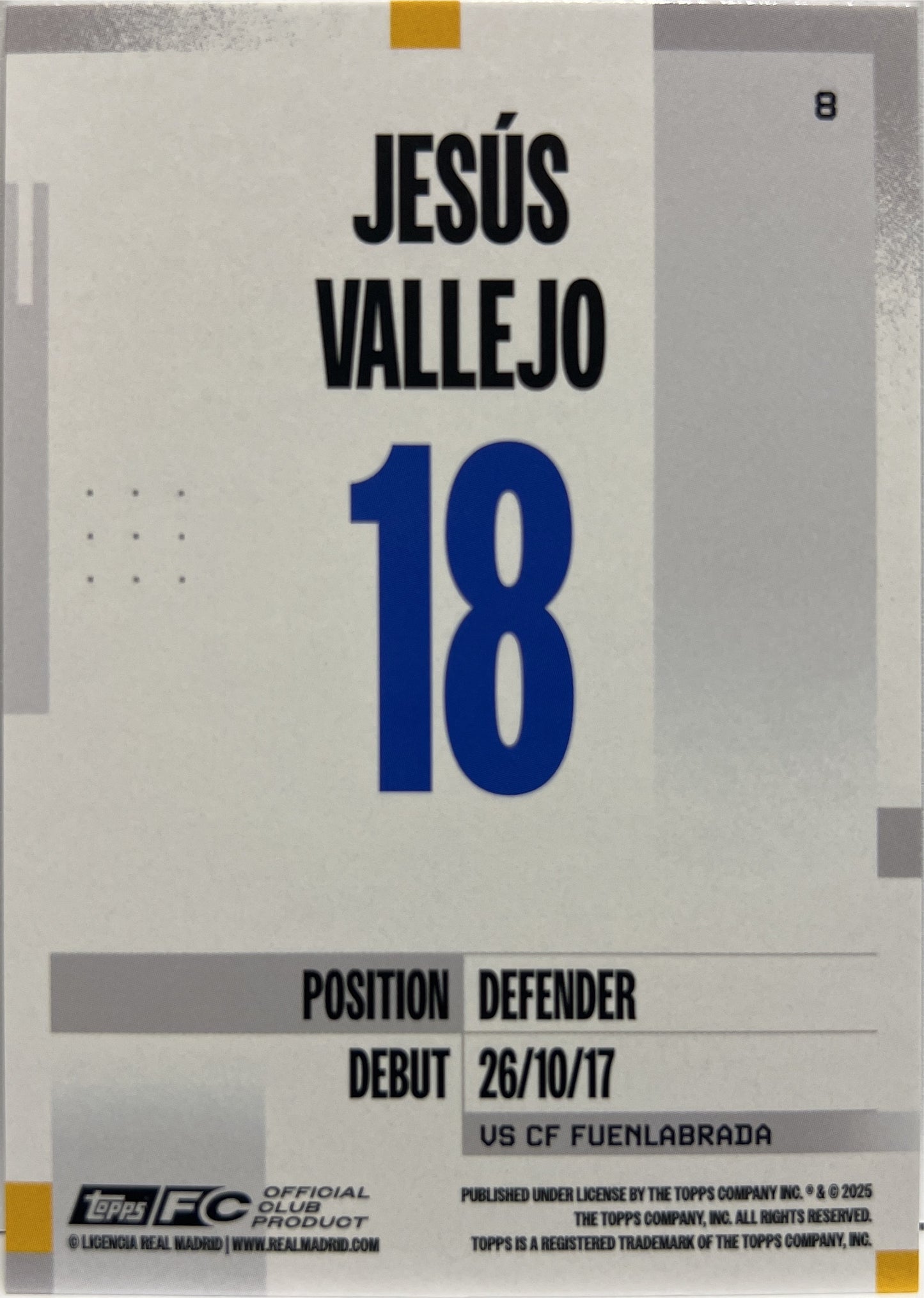 Mancolista-Set Base-Topps Real Madrid Team Set 2024/25