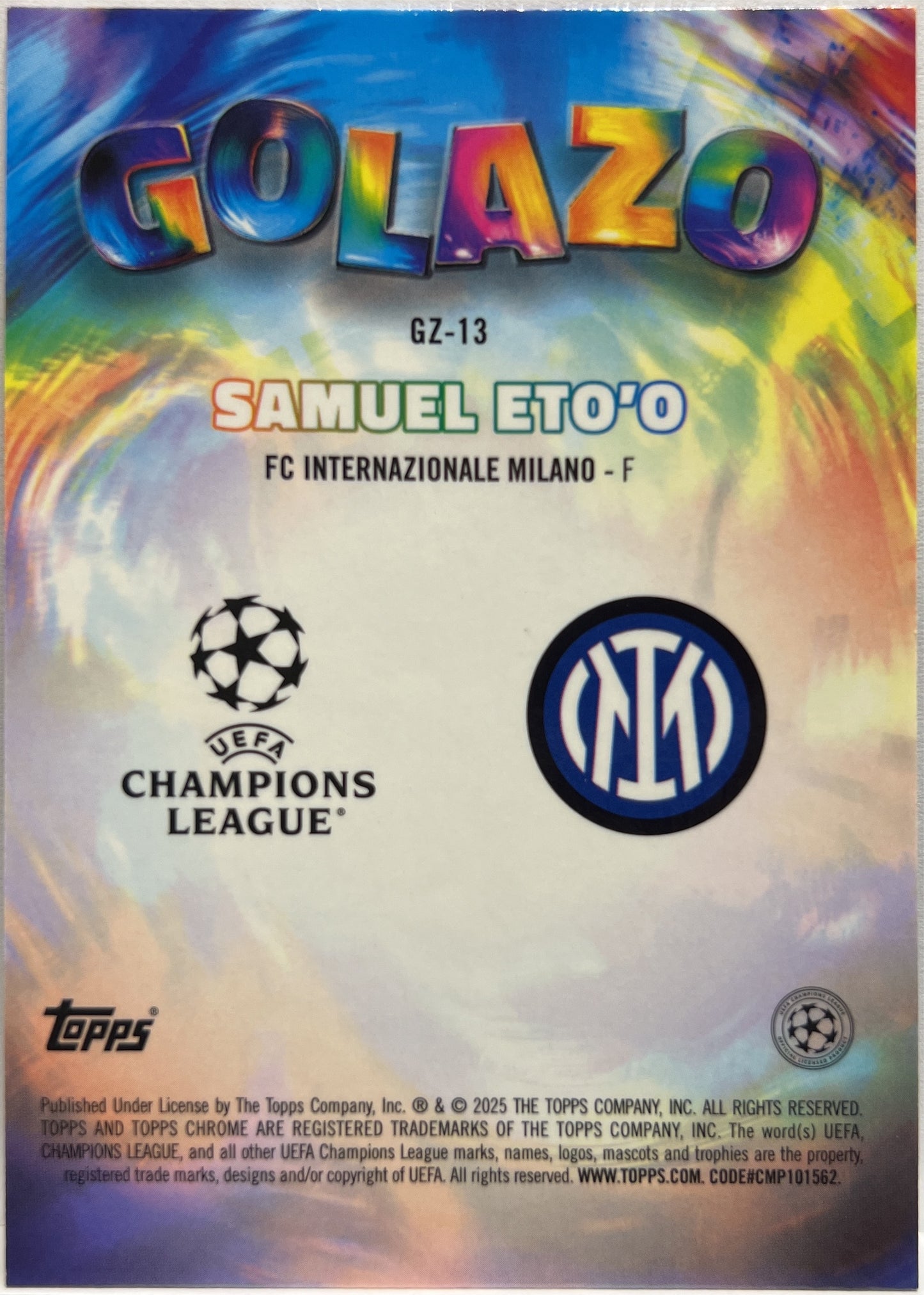 Mancolista-Golazo-Topps Chrome UCC 2024/25