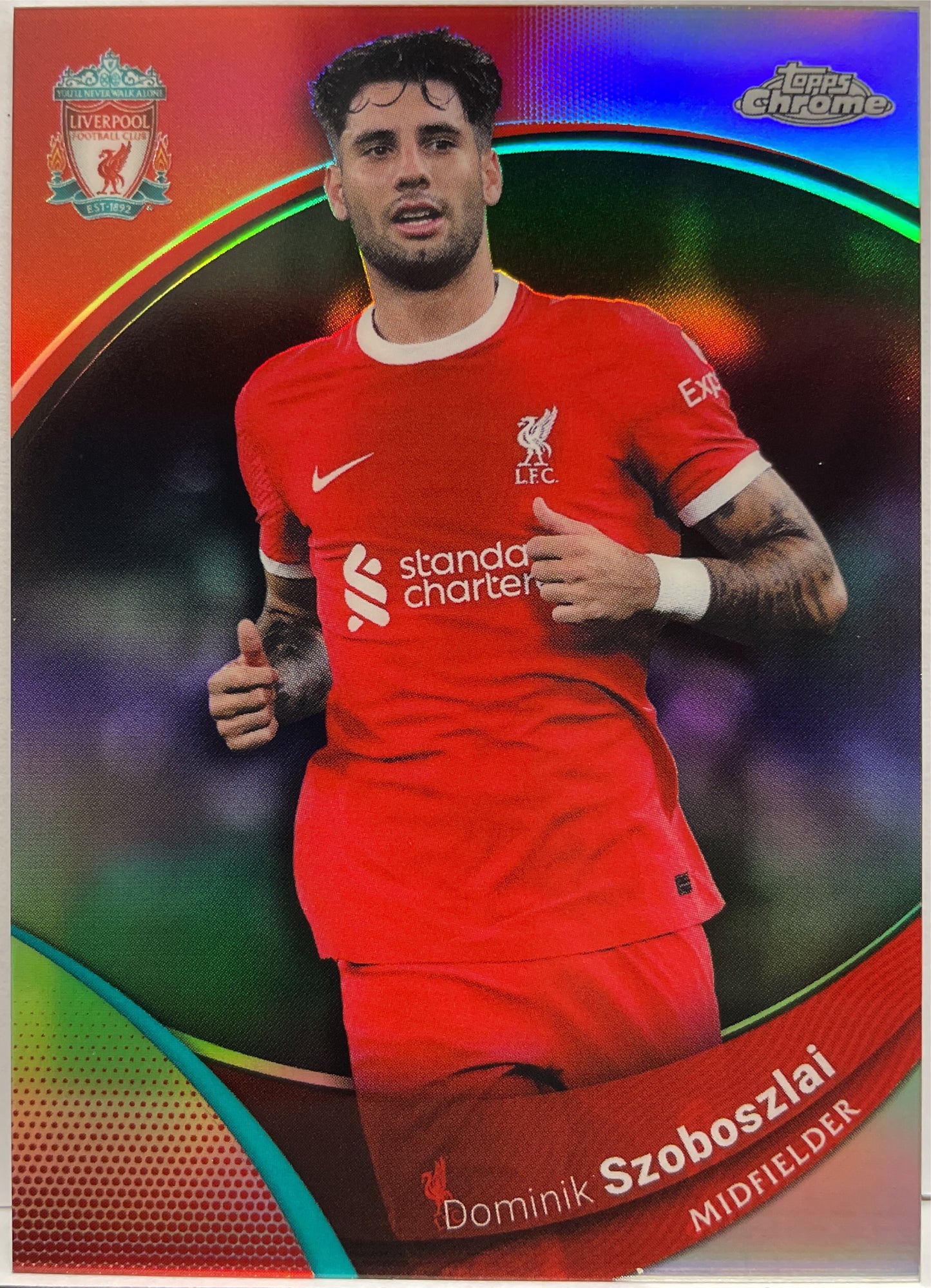 Mancolista-Set Base & Refractor-Topps Chrome Liverpool 2023/24
