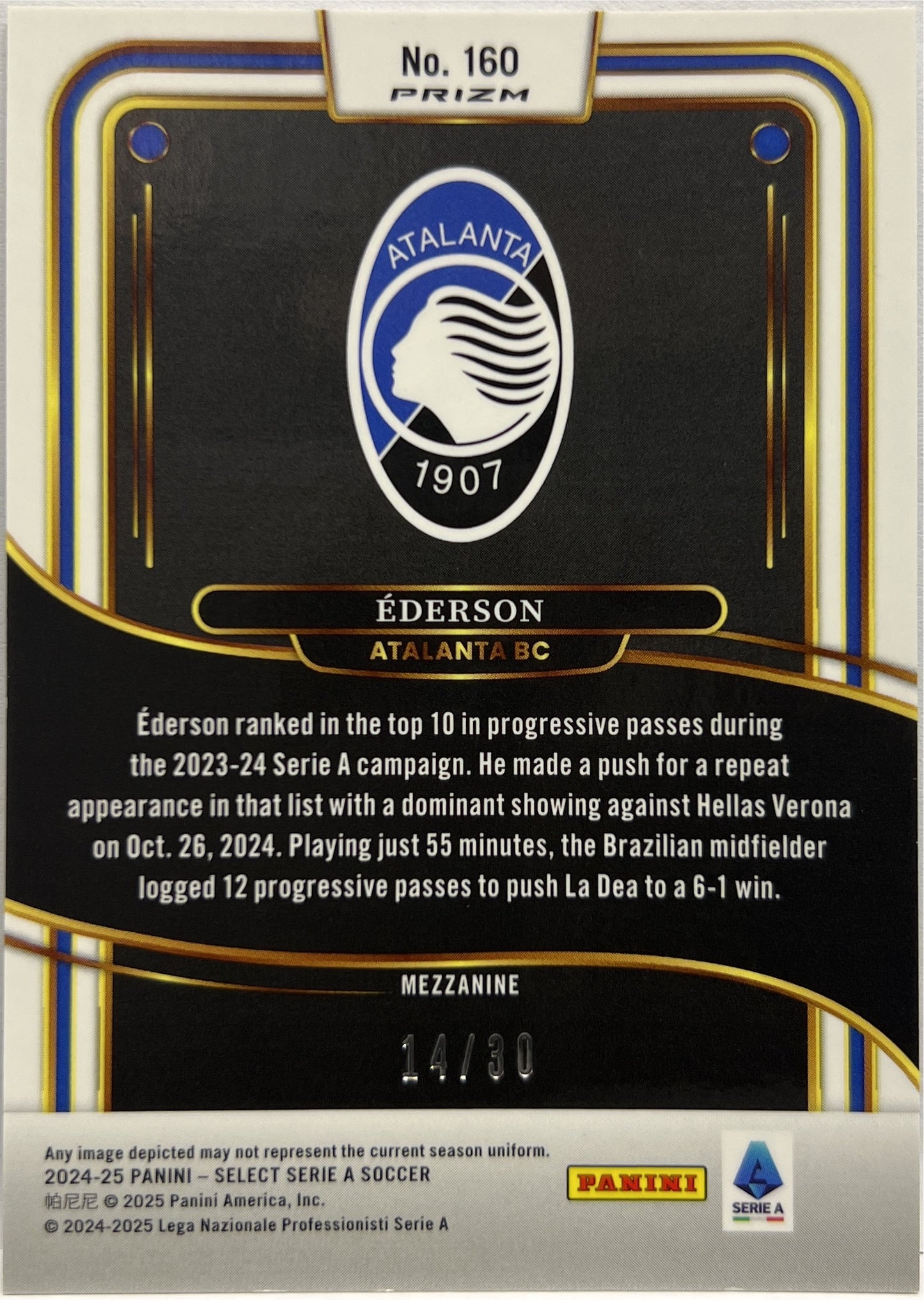 Ederson 14/30 Mezzanine Winter Camo Select Serie A 2024/25