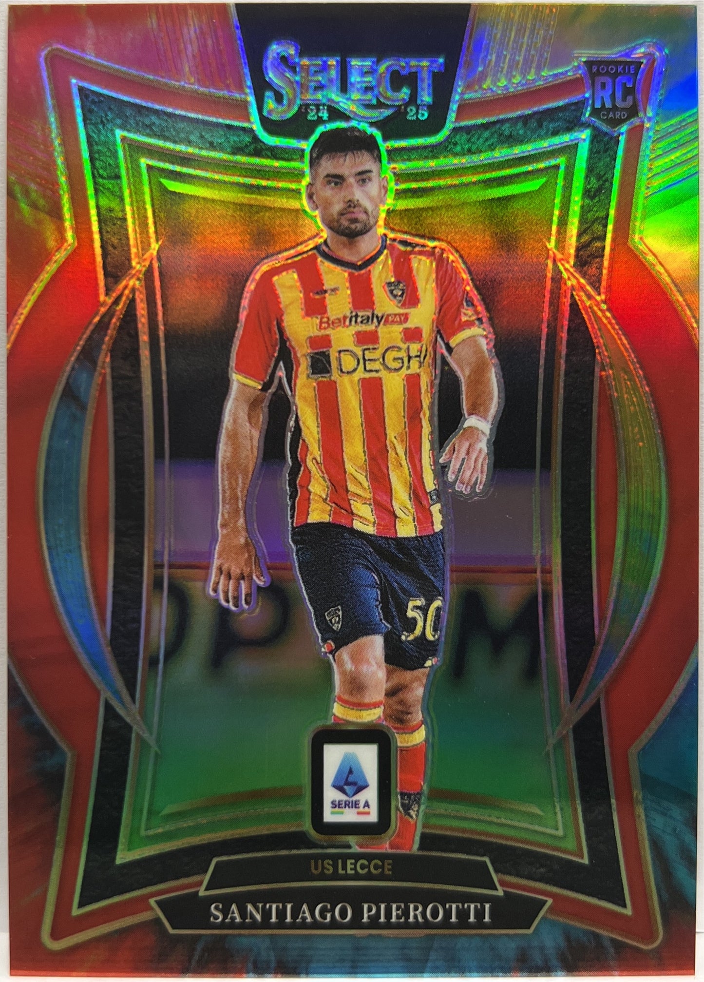 Santiago Pierotti 4/25 Rookie Terrace Tie Dye Select Serie A 2024/25