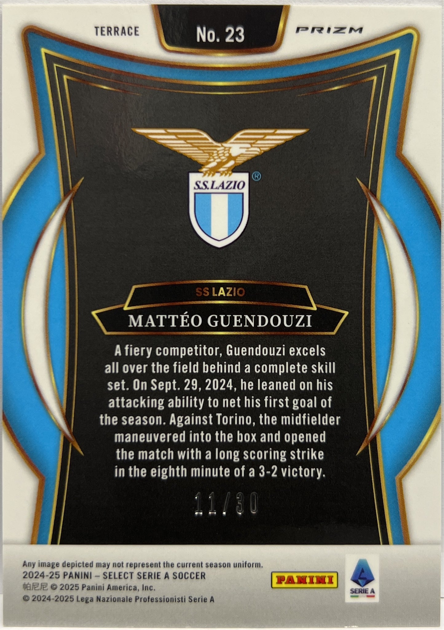 Matteo Guendouzi 11/30 Terrace Winter Camo Select Serie A 2024/25