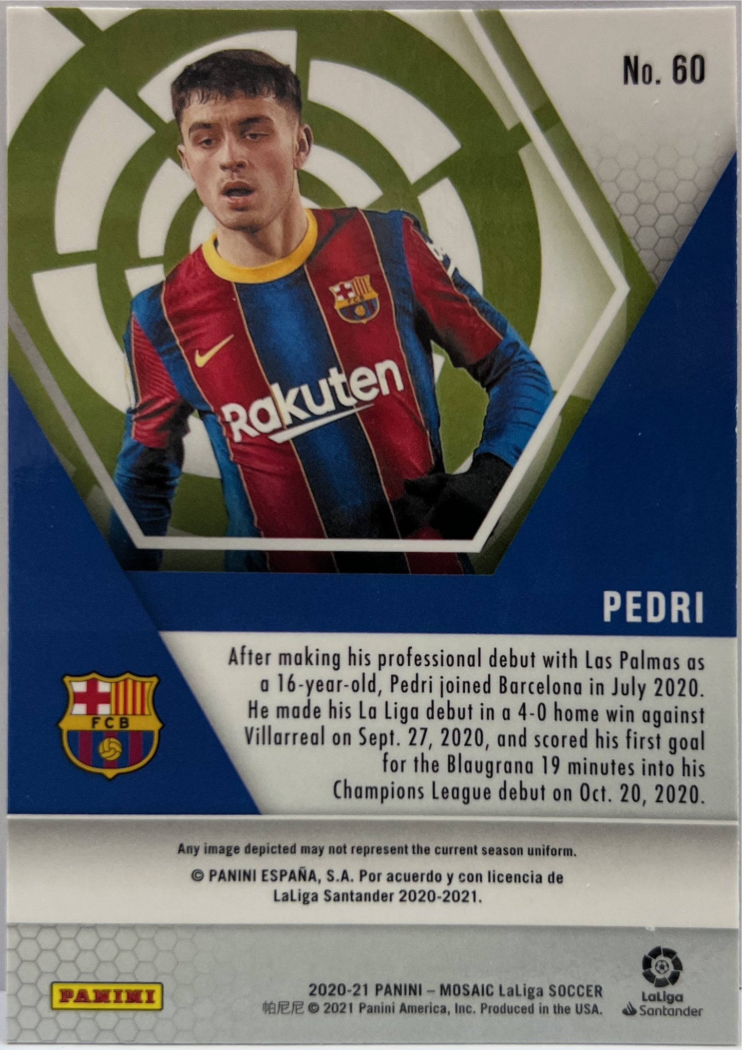 Pedri Rookie Mosaic La Liga 2020/21