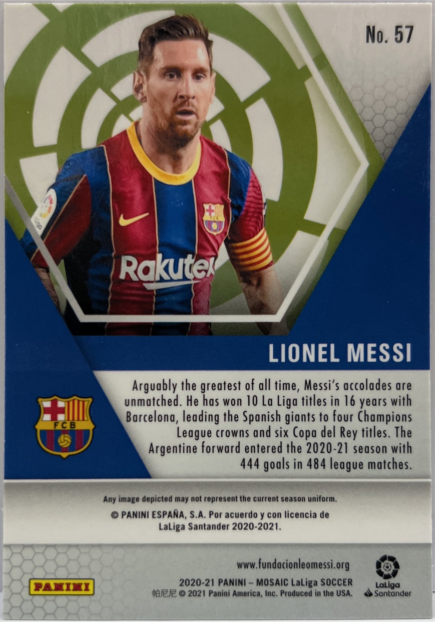 Lionel Messi Mosaic La Liga 2020/21