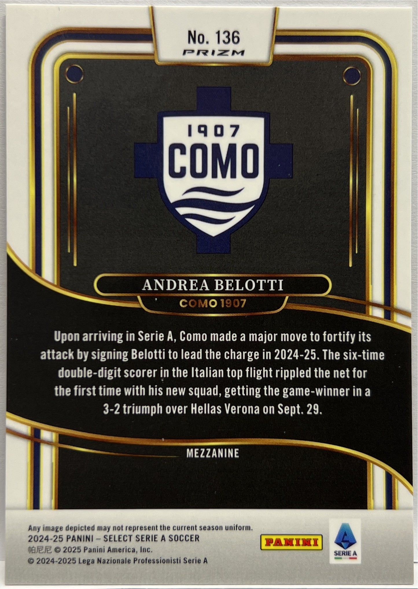 Mancolista-Red Parallels-Panini Select Serie A 2024/25