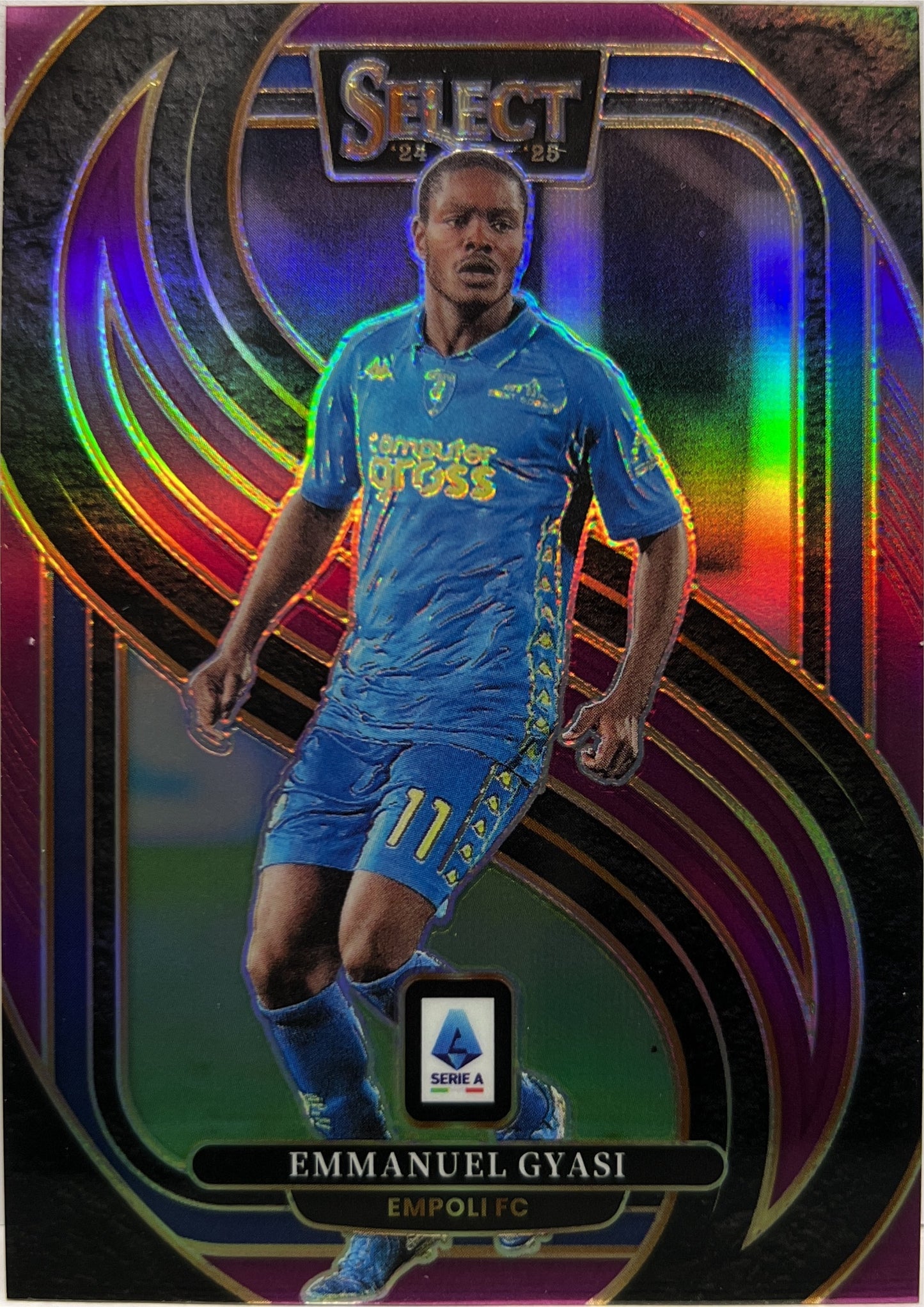 Emmanuel Gyasi 25/49 Mezzanine Purple Select Serie A 2024/25