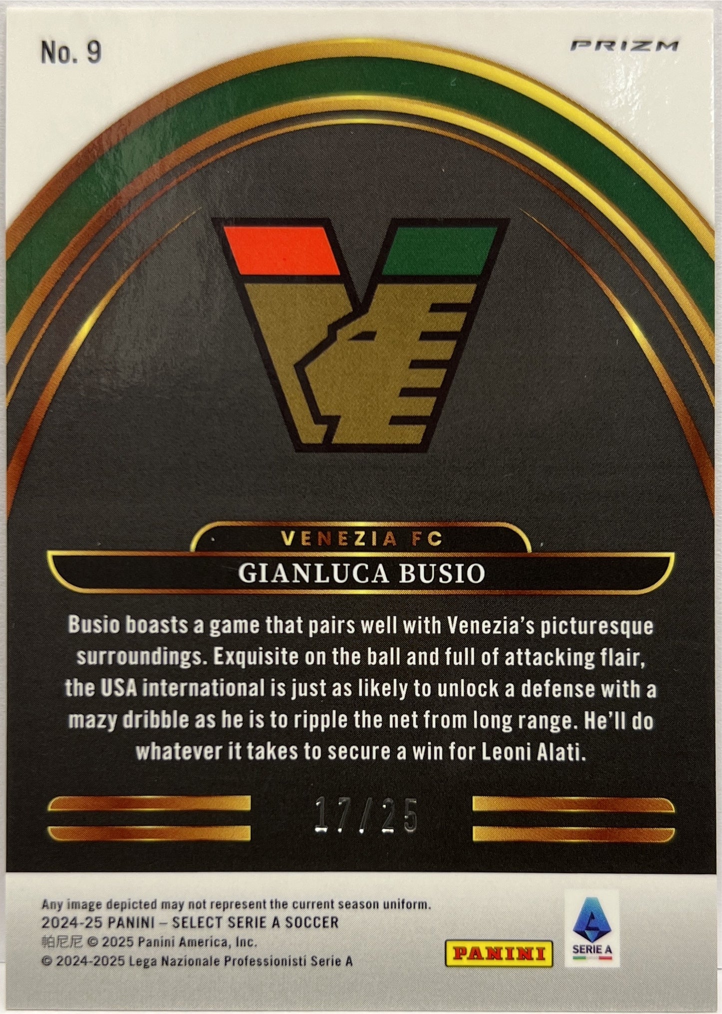 Gianluca Busio 17/25 Select Future Pink Select Serie A 2024/25