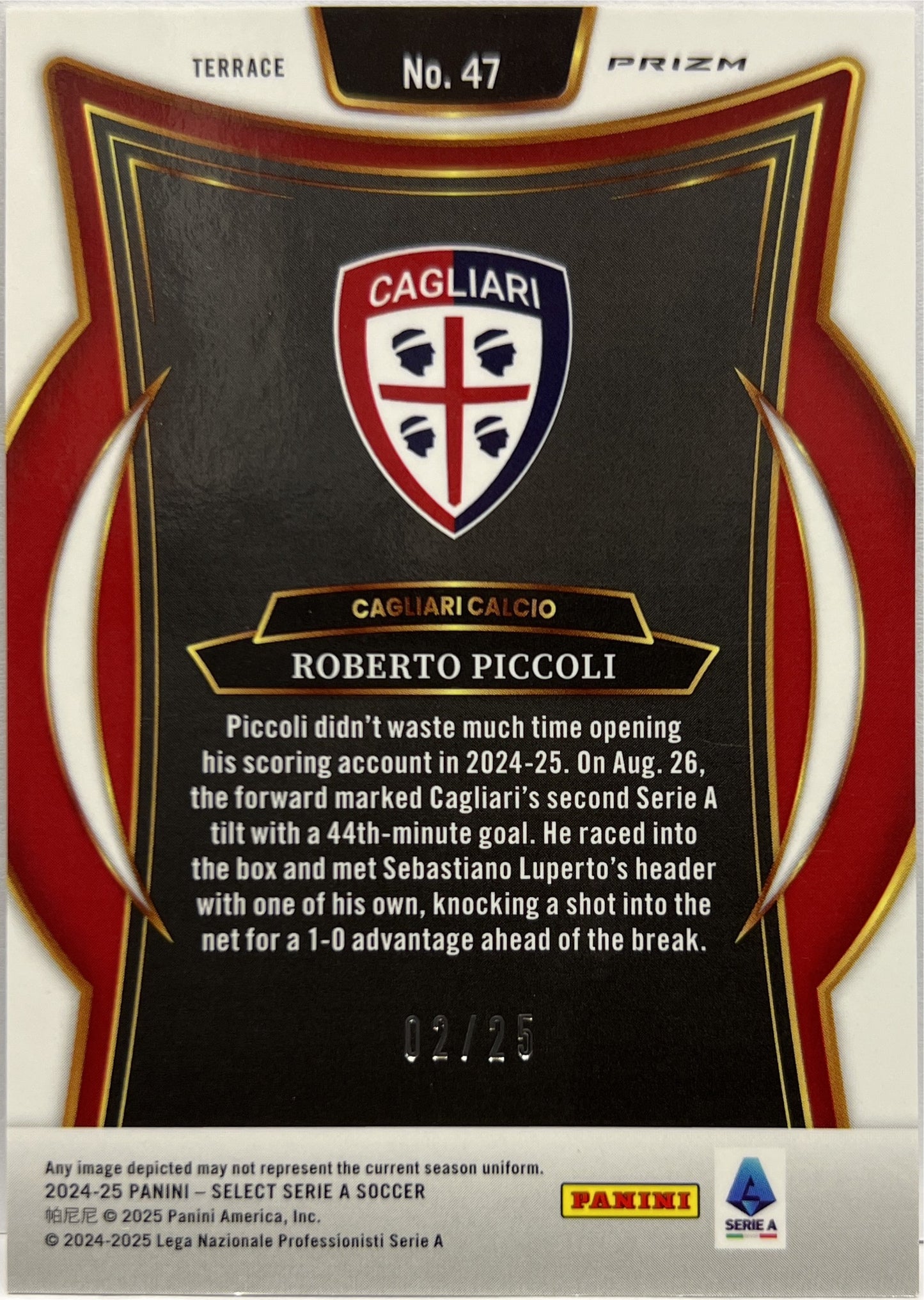 Roberto Piccoli 2/25 Terrace Tie Dye Select Serie A 2024/25