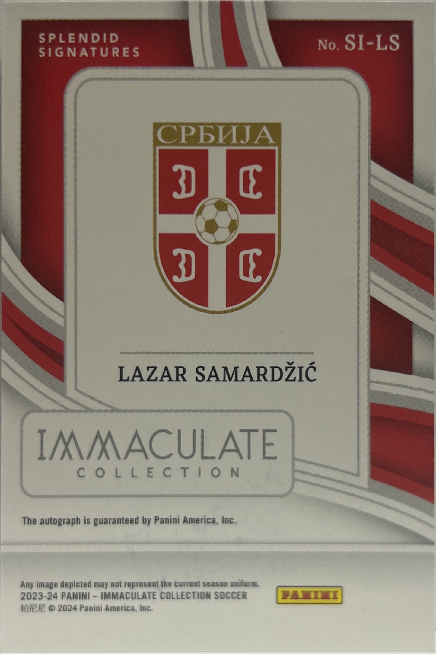 Lazar Samardzic 79/99 Autograph Immaculate 2023/24