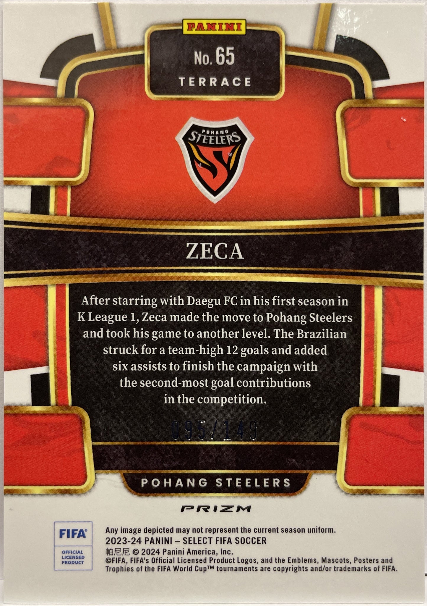 Zeca 95/149 Terrace Red Wave Select Fifa 2023/24