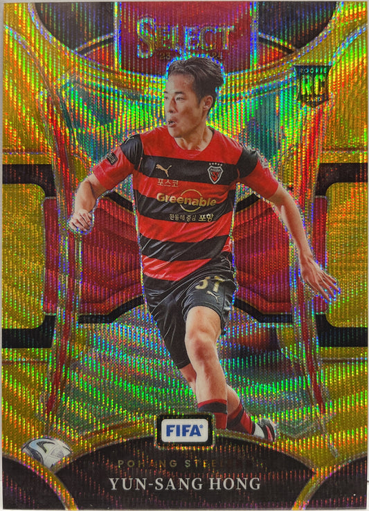 Yun-Sang Hong 7/10 Rookie Mezzanine Gold Wave Select Fifa 2023/24