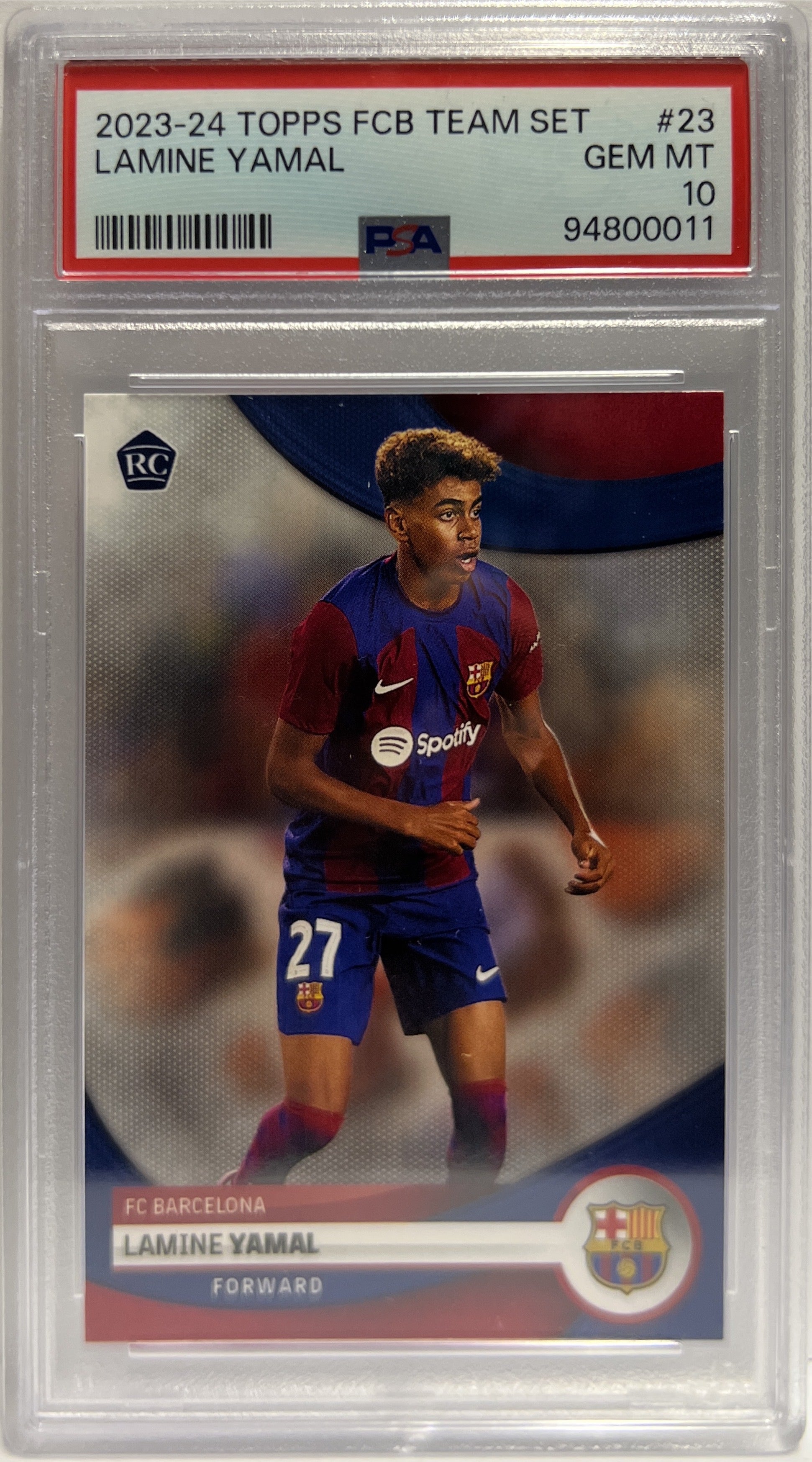 Lamine Yamal Rookie Topps Barcelona Team Set 2023/24 PSA 10 – ScCards
