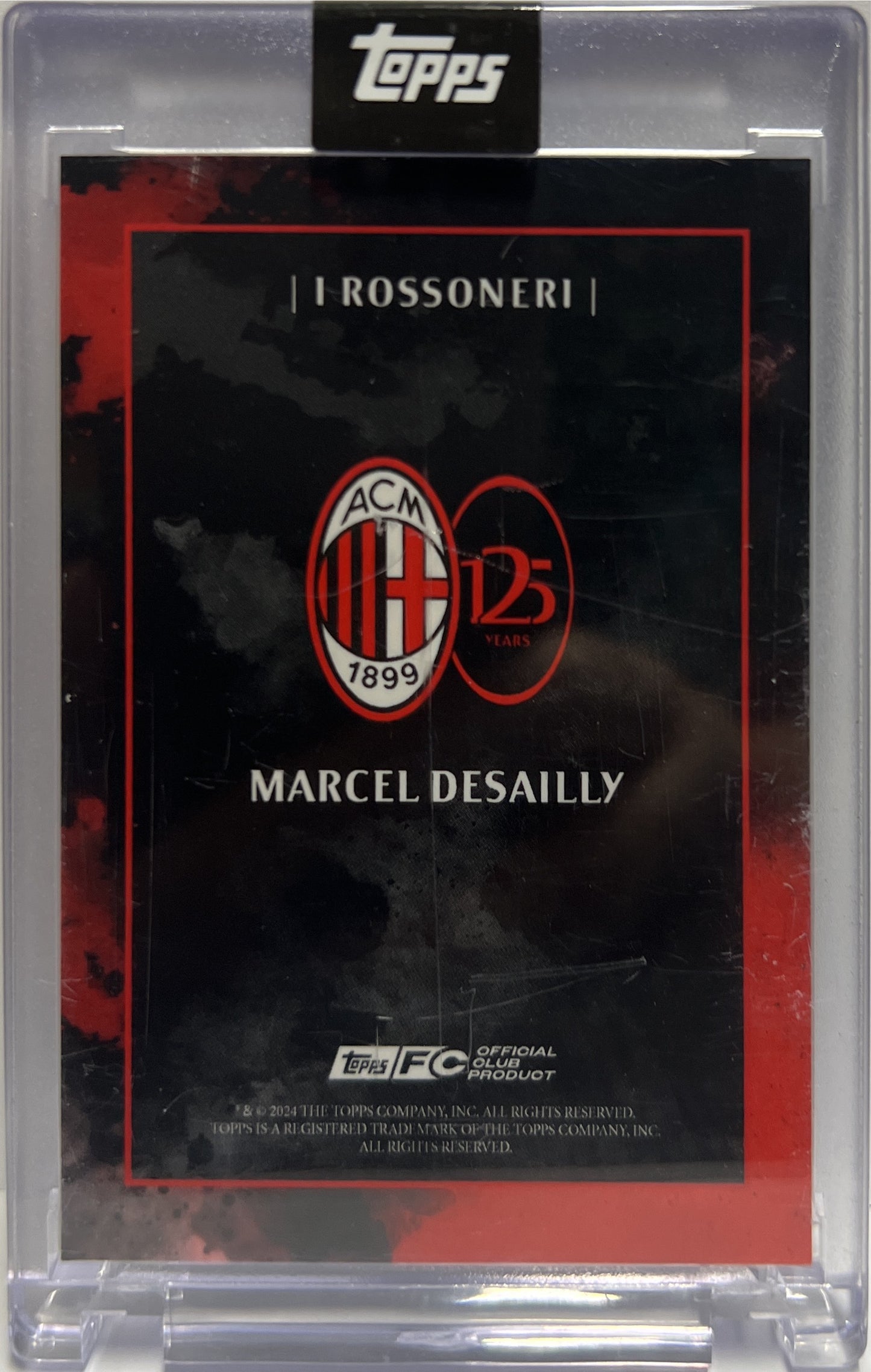 Marcel Desailly 47/49 Autograph I Rossoneri Topps AC Milan 125 Anniversary 2025