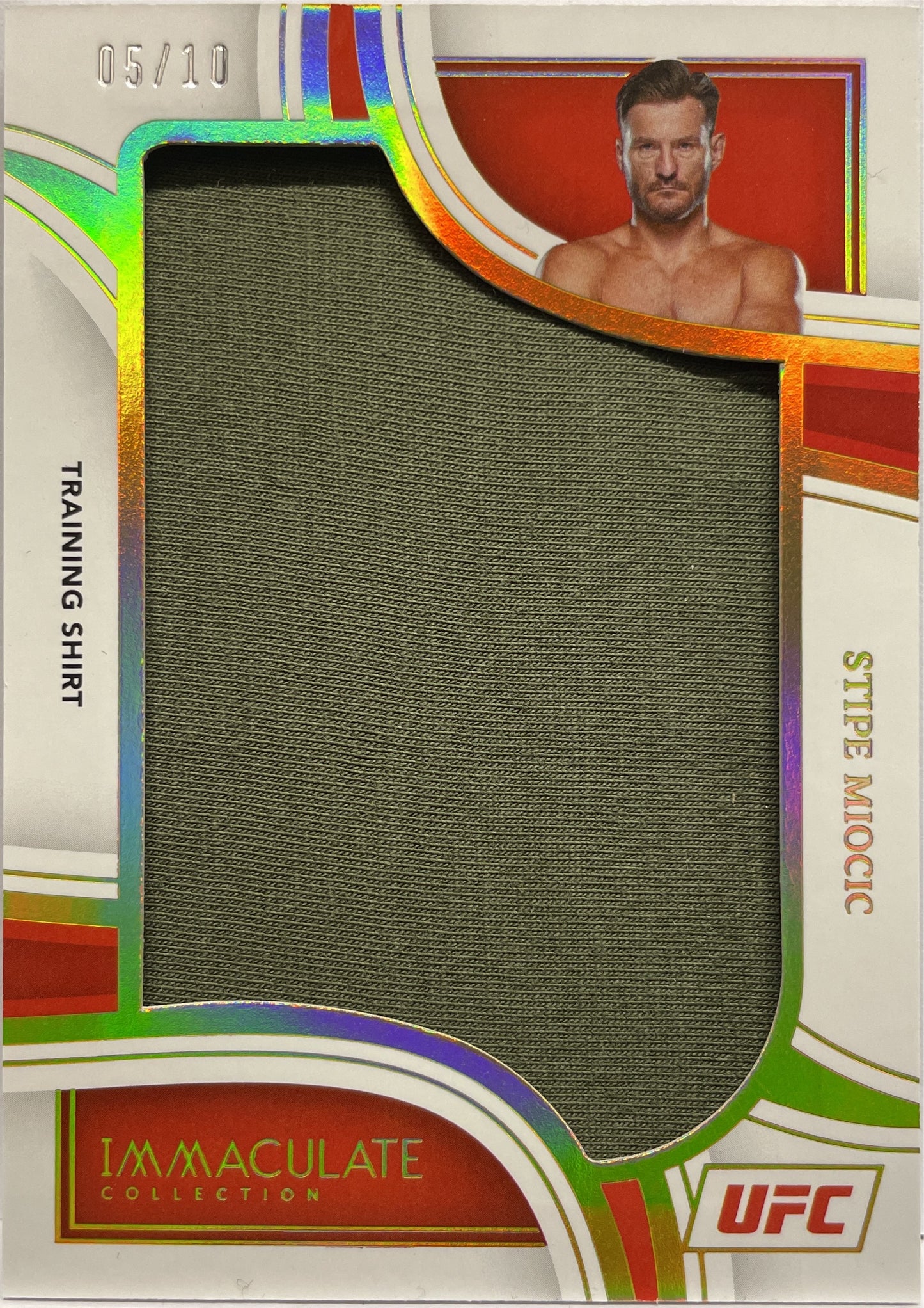 Stipe Miocic 5/10 Training Shirt Patch Immaculate UFC 2023
