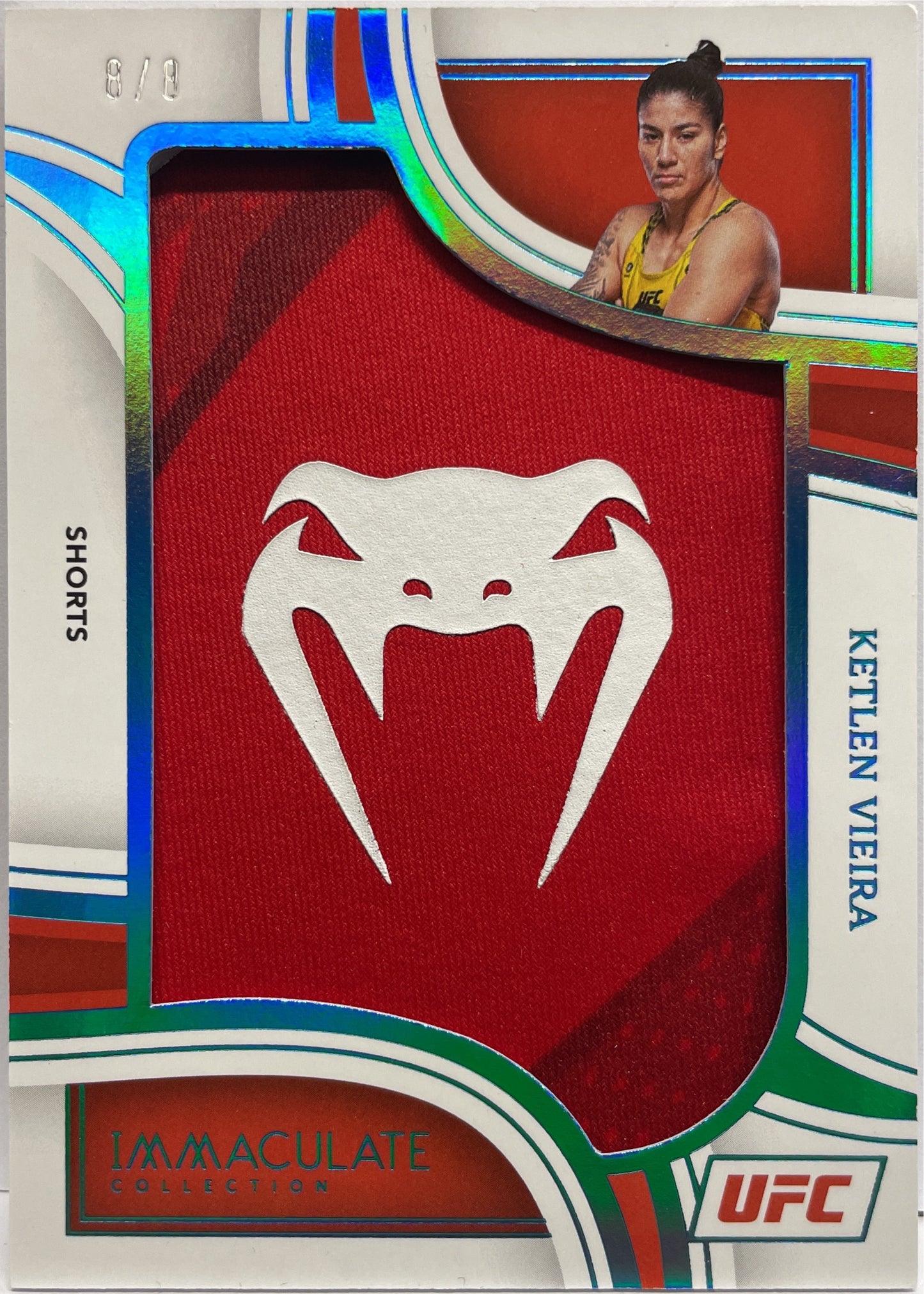 Ketlen Vieira 8/8 Shorts Patch Immaculate UFC 2023-VENOM PATCH