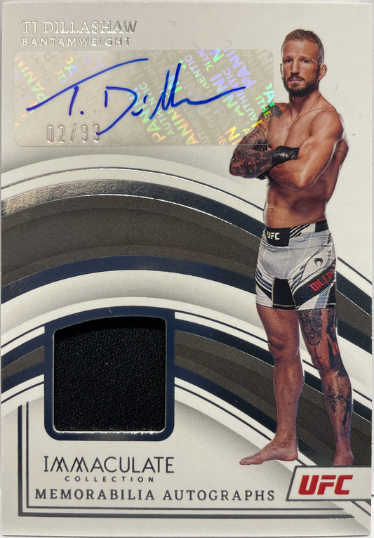 Tj Dillashaw 2/99 Memorabilia Autograph Patch Immaculate UFC 2023