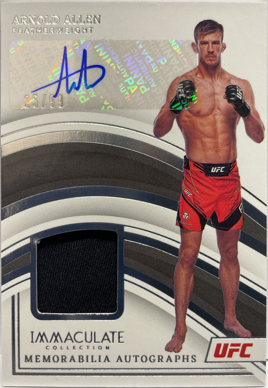 Arnold Allen 25/99 Memorabilia Autograph Patch Immaculate UFC 2023