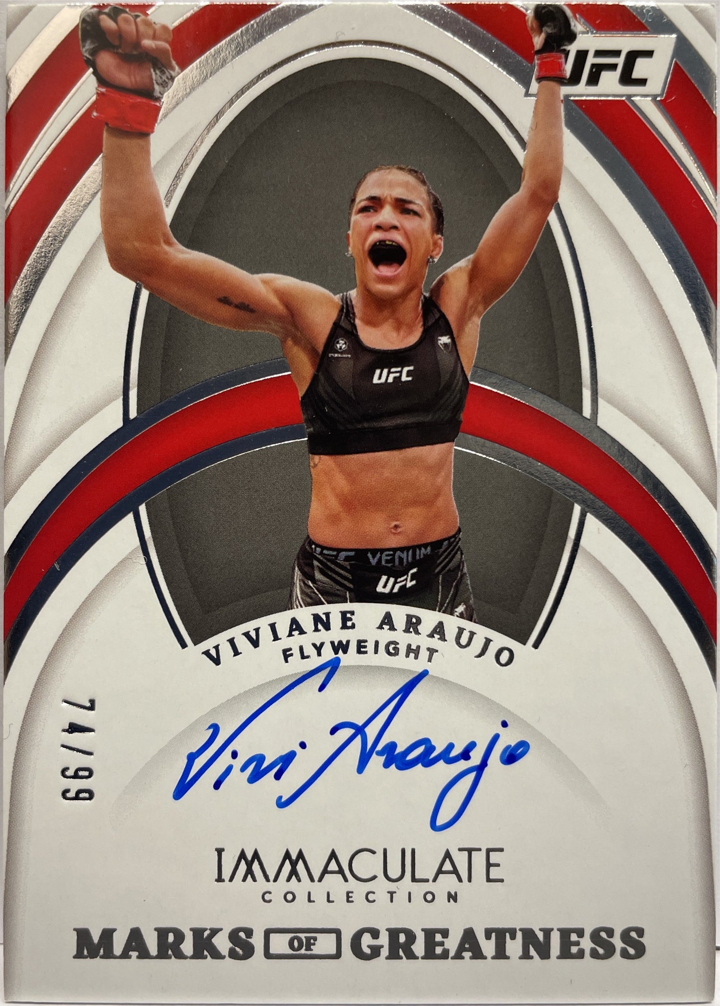 Viviane Araujo 74/99 Autograph Marks Of Greatness Immaculate UFC 2022
