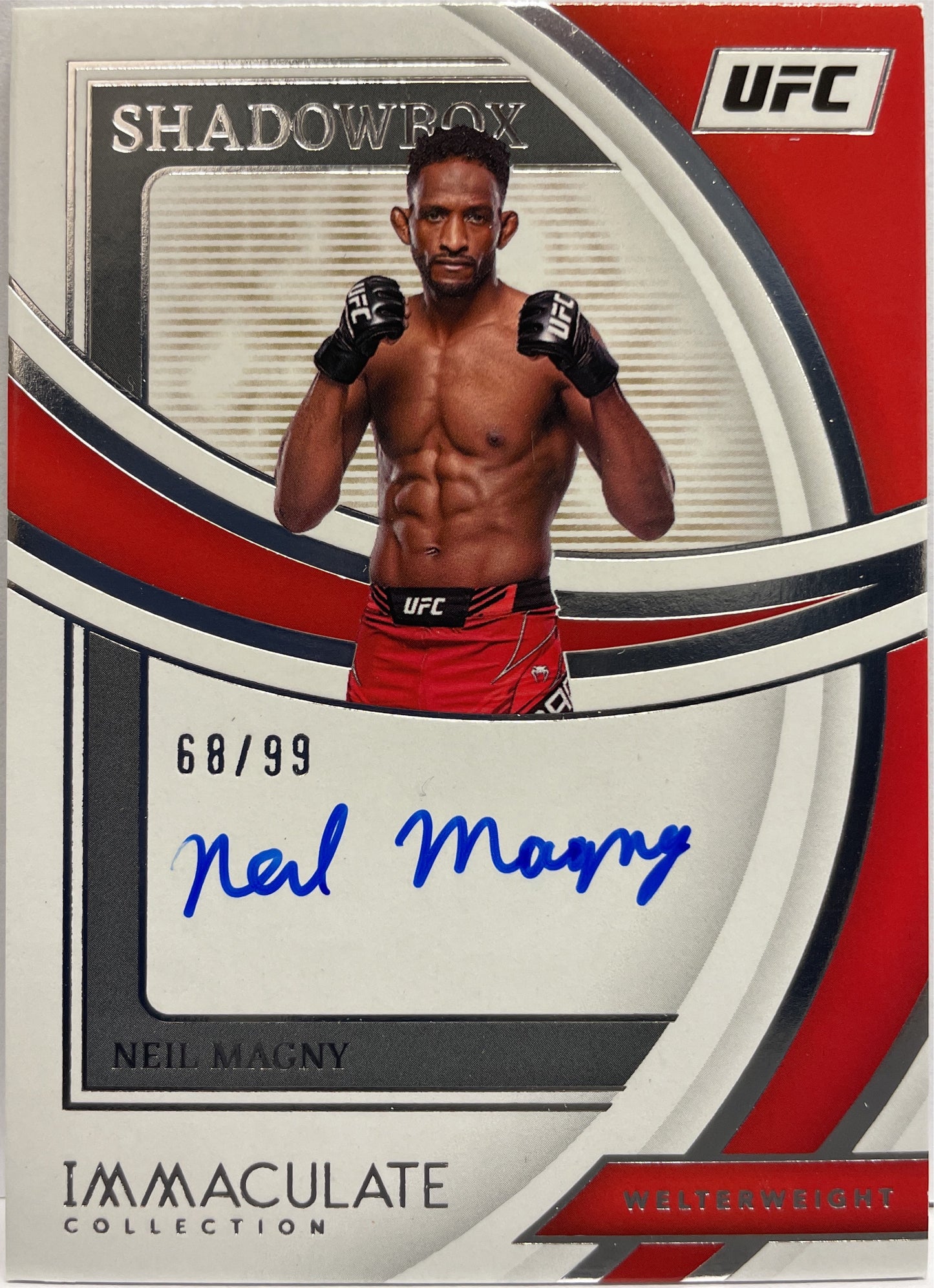 Neil Magny 68/99 Autograph Shadowbox Immaculate UFC 2022