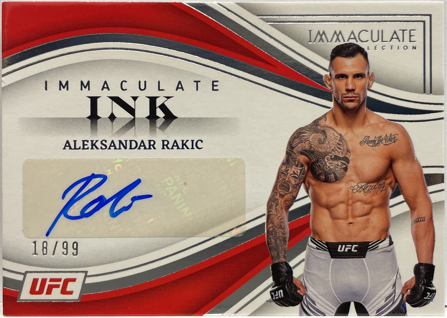 Aleksandar Rakic 18/30 Autograph Ink Immaculate UFC 2023