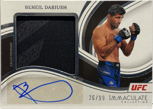 Beneil Dariush 26/99 Patch Autograph Immaculate UFC 2023